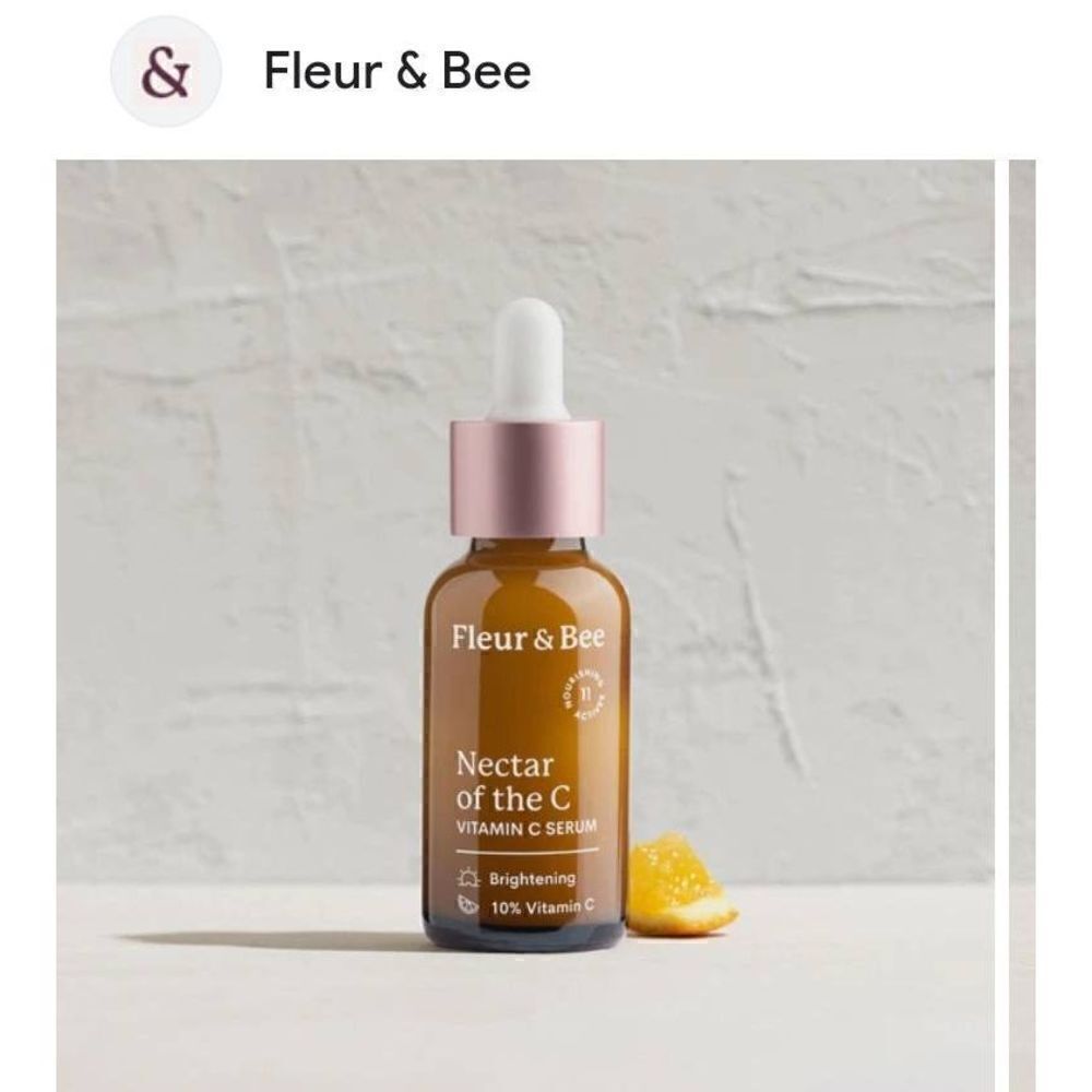 NIB Fleur&Bee Nectar of the Sea Vitamin C Serum